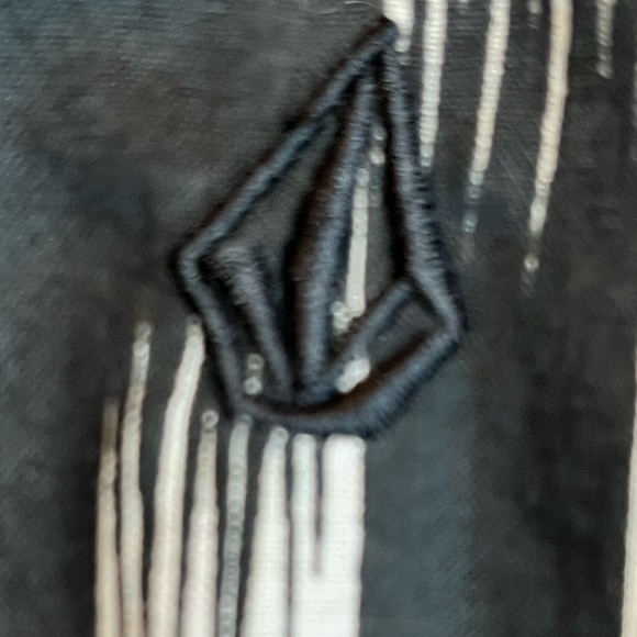 VOLCOM 👗Women’s Casual Cotton Midi Tie Back  Dress Blk/Wt Sz(L)(Buy Now Only) - Picture 7 of 8